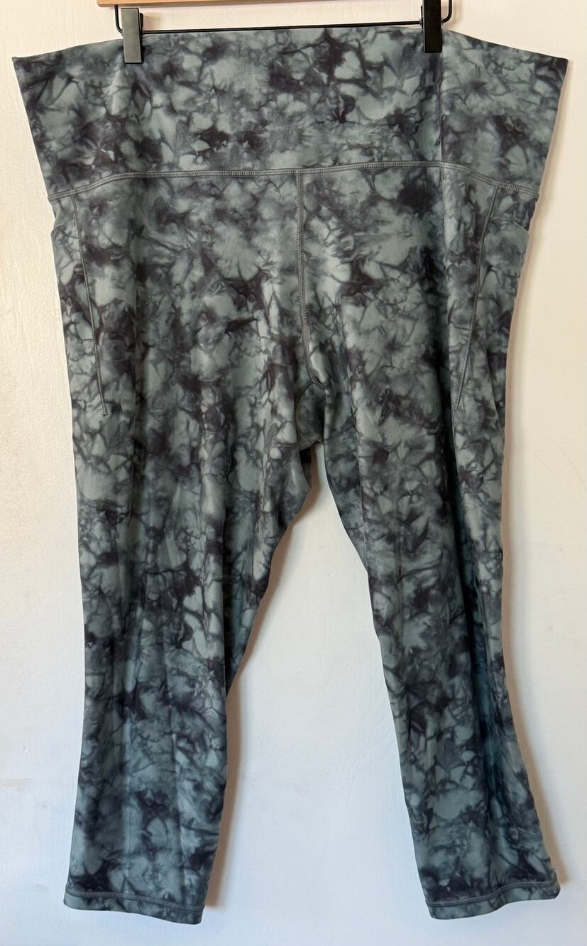 Athleta Salutation Stash  7/8 Tight Leggings 3X Riptide Grey